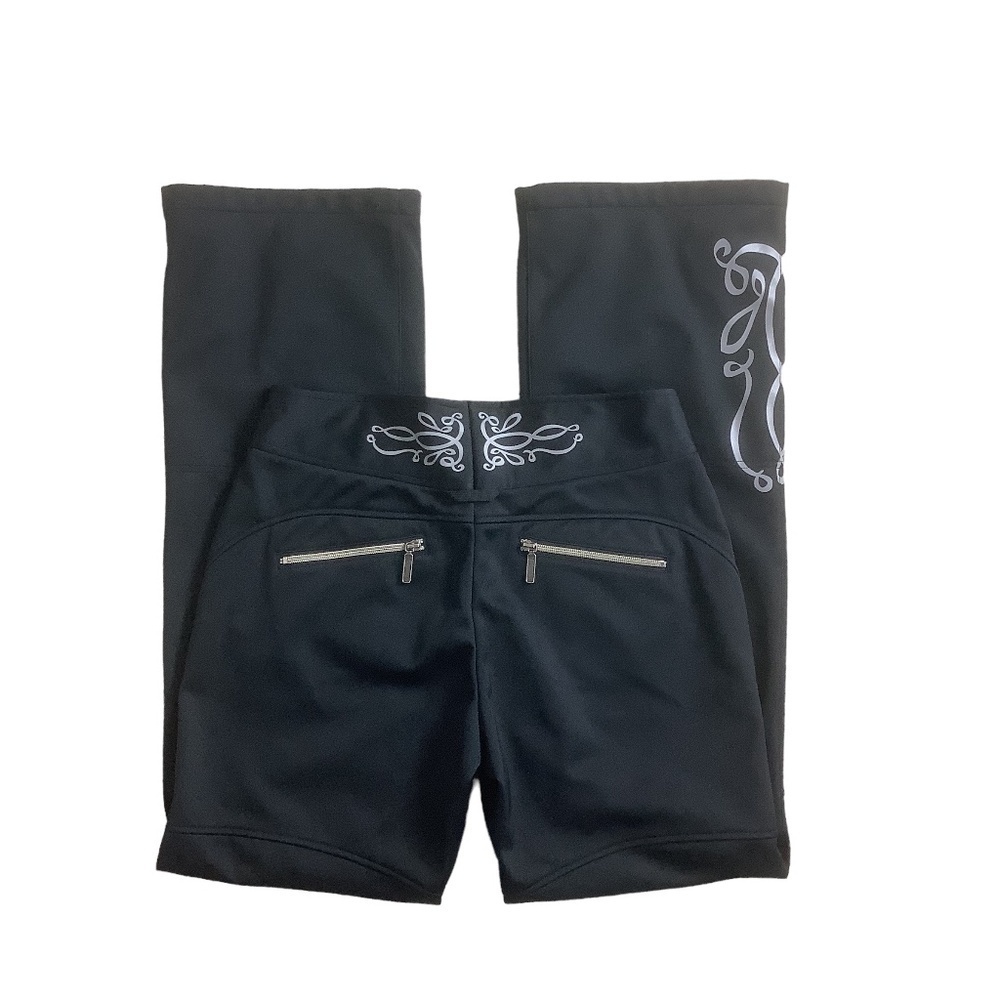 Athleta Black winter Pants with White Accents